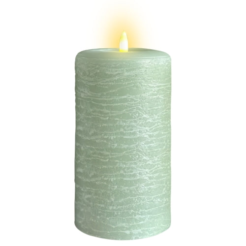 Signature Sage Green Flameless Pillar Candles