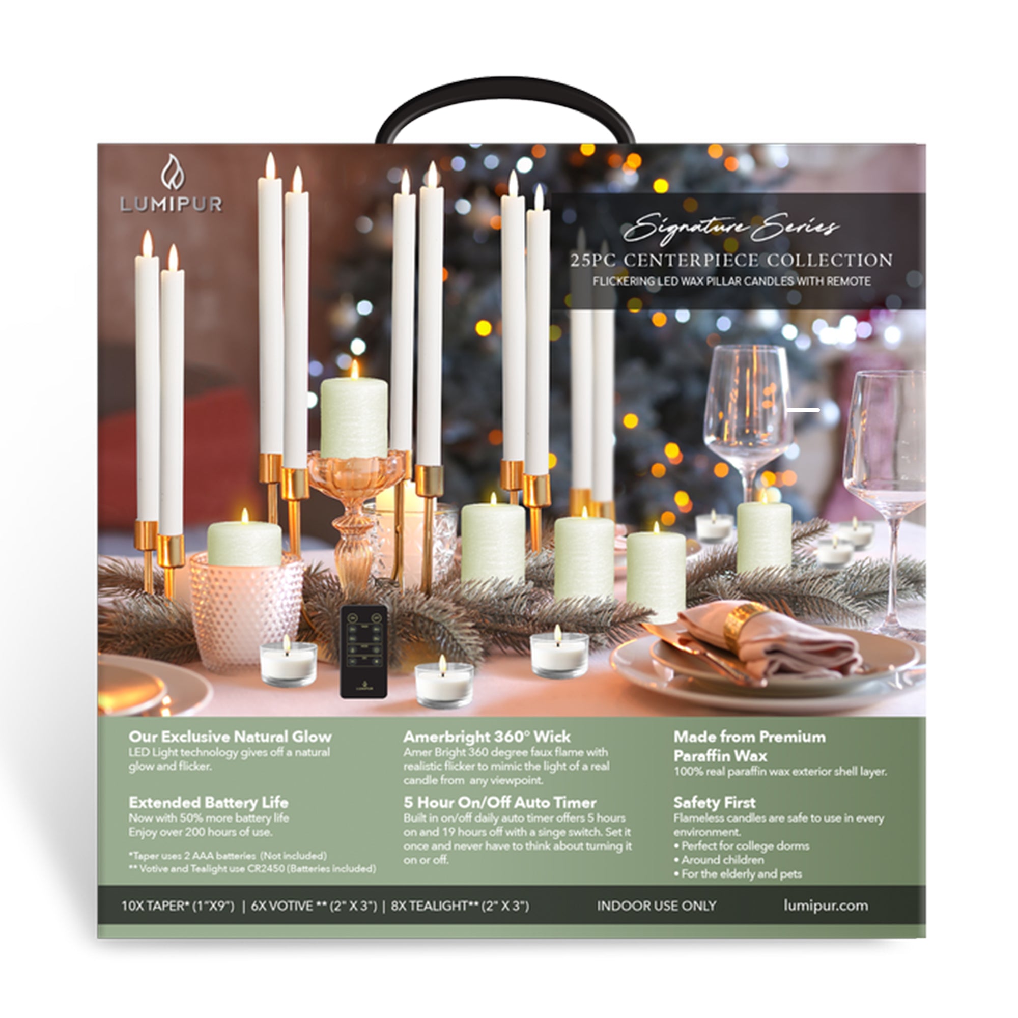 Signature 25 Piece Flameless Candle Centerpiece Collection