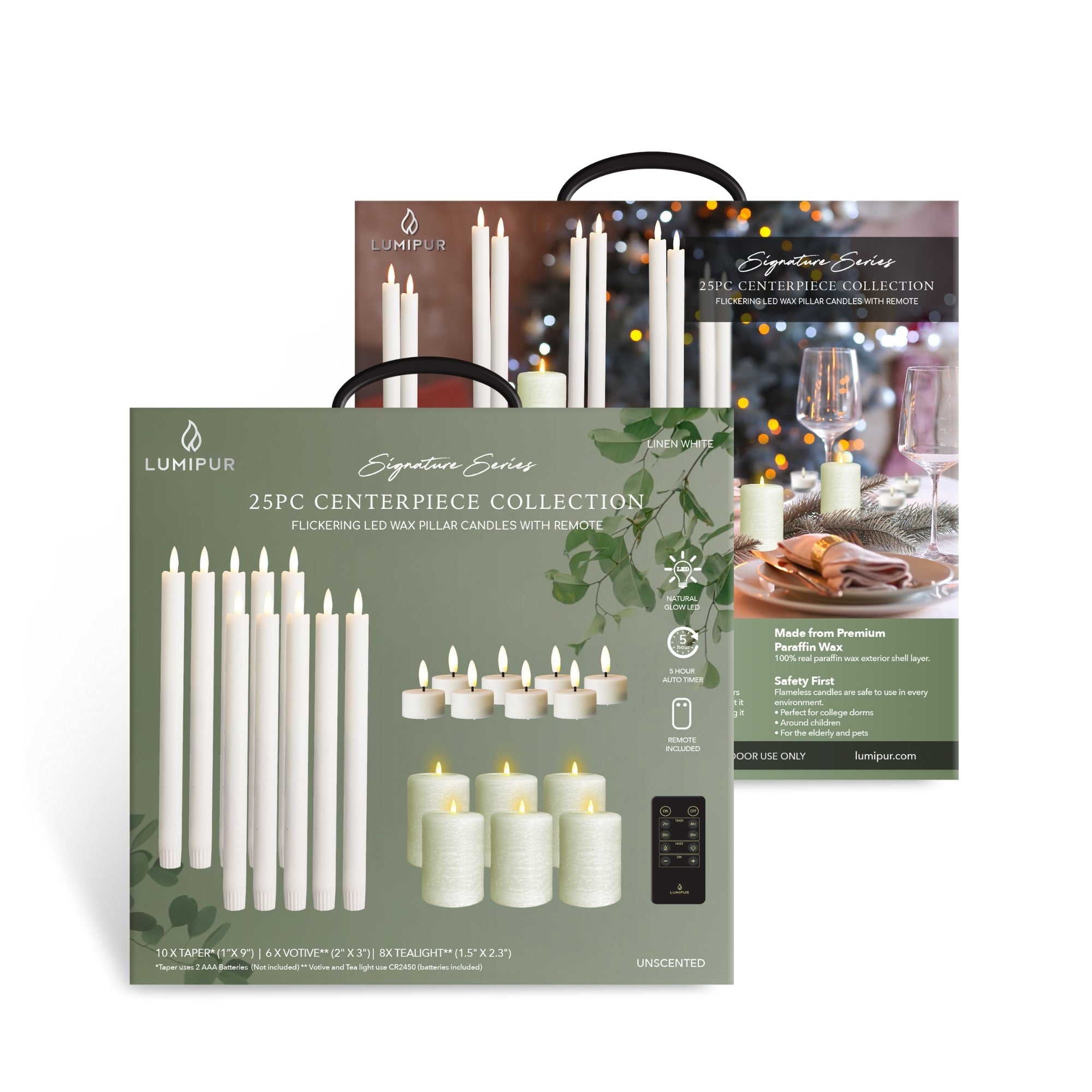 Signature 25 Piece Flameless Candle Centerpiece Collection