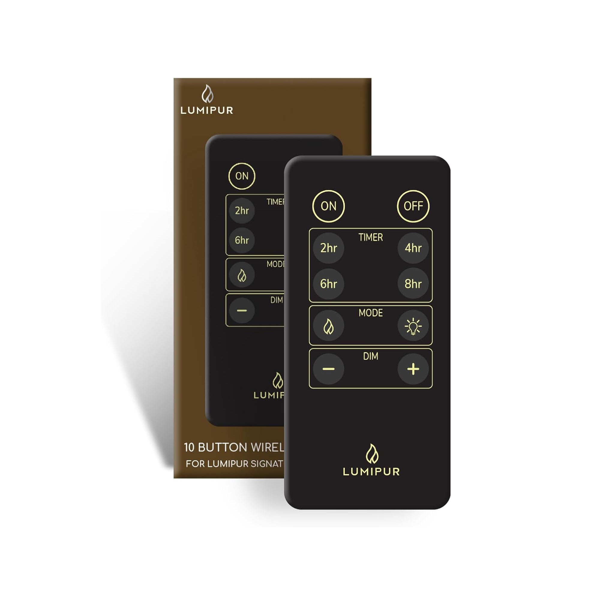 Flameless Candle 10-Button Remote Control Powered by CR2320 Battery (not included)