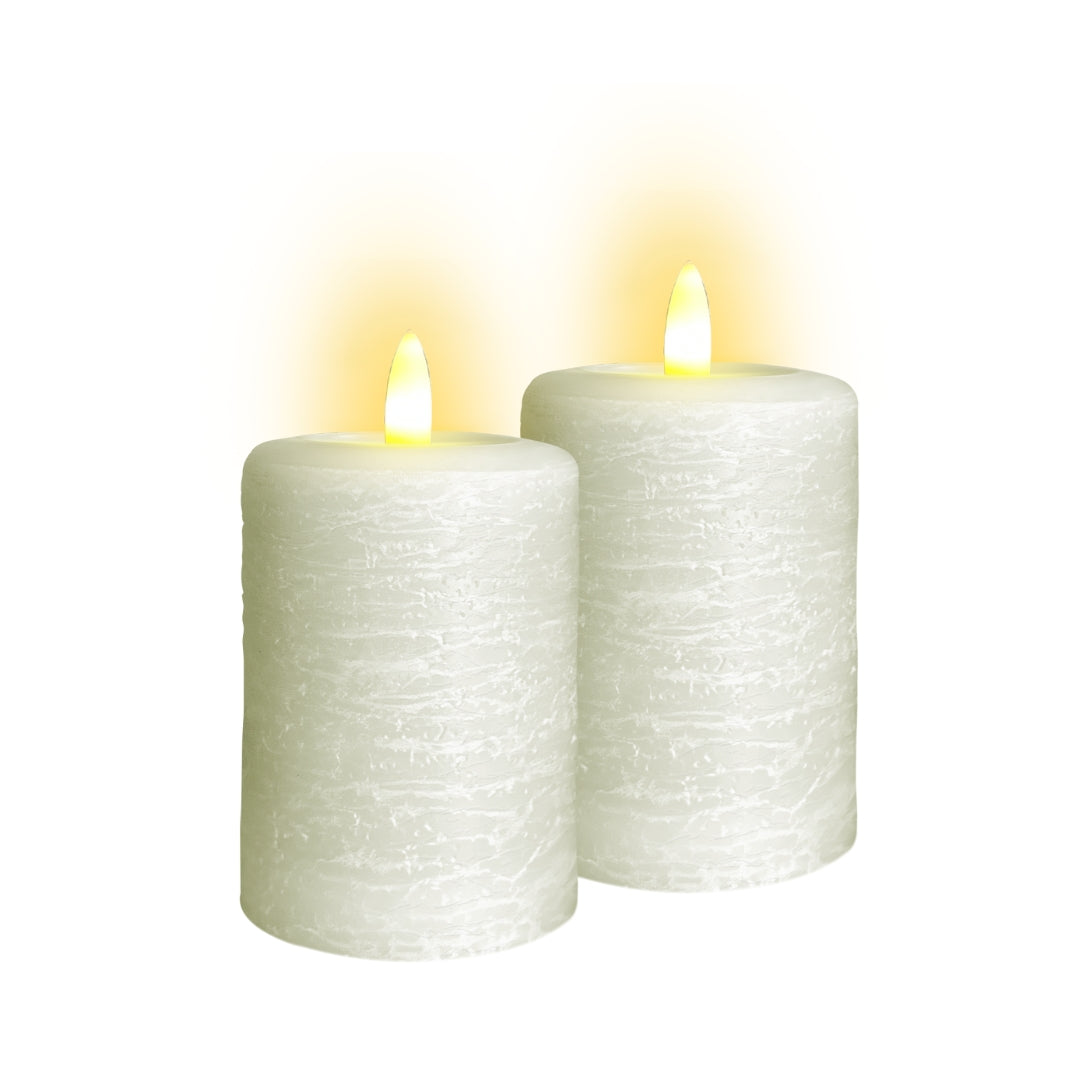 Signature Linen White Flameless Votive Candles
