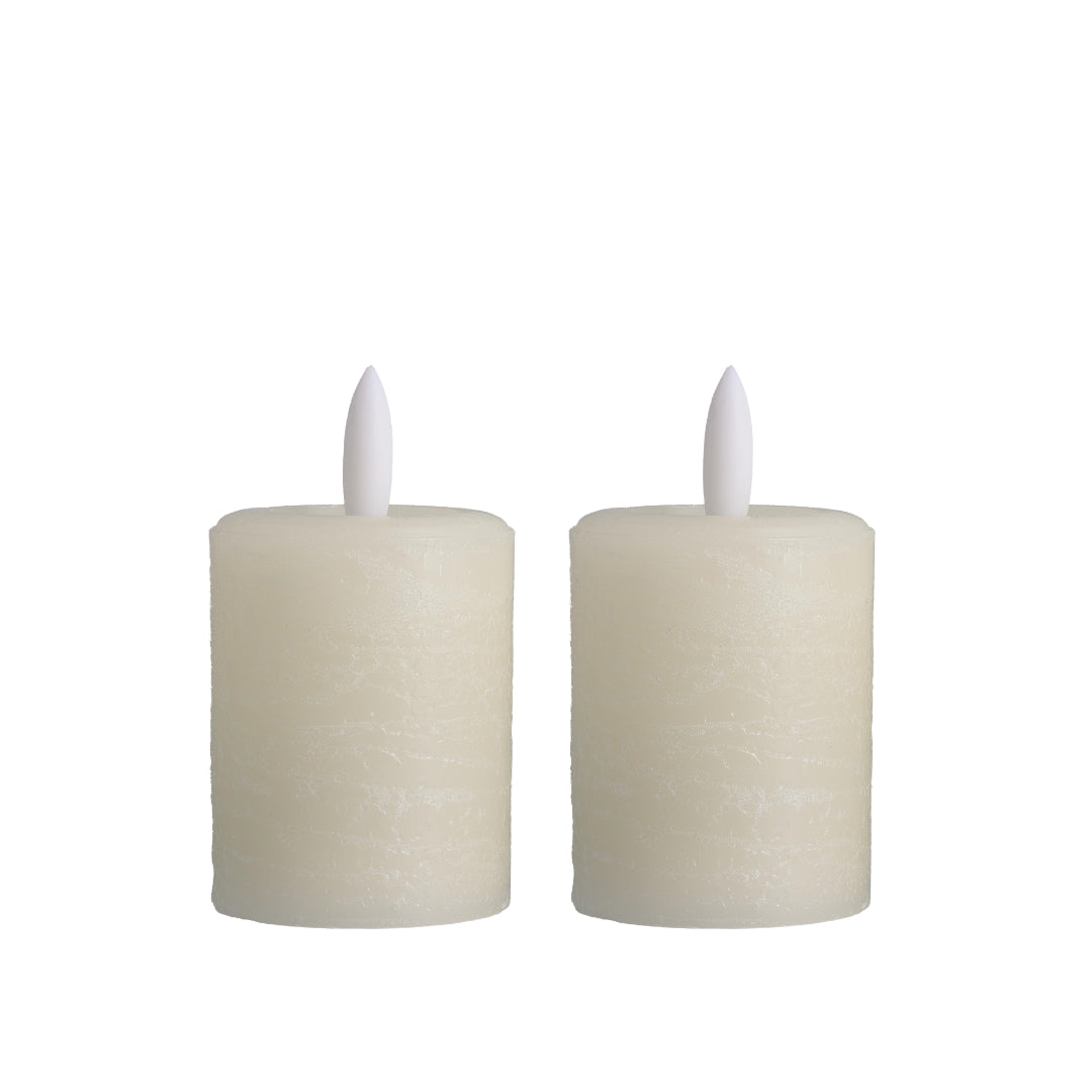 Signature Linen White Flameless Votive Candles