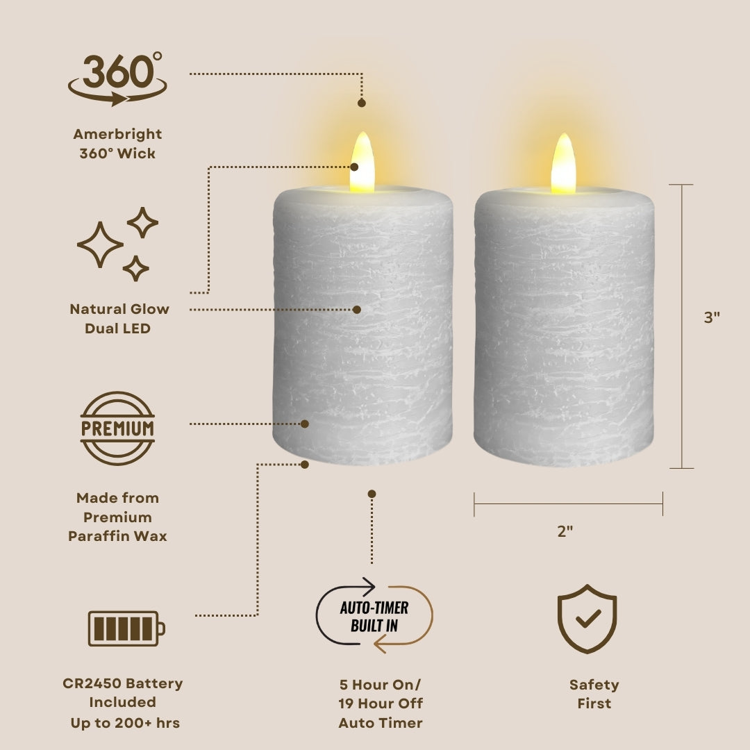 Signature Gray Fog Flameless Votive Candles