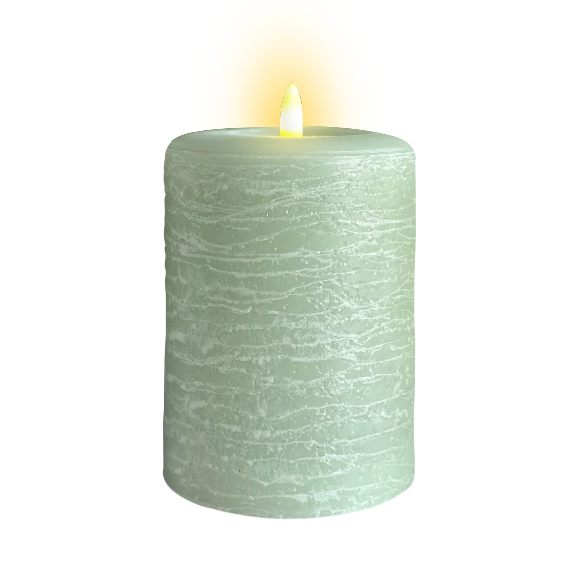 Signature Sage Green Flameless Pillar Candles