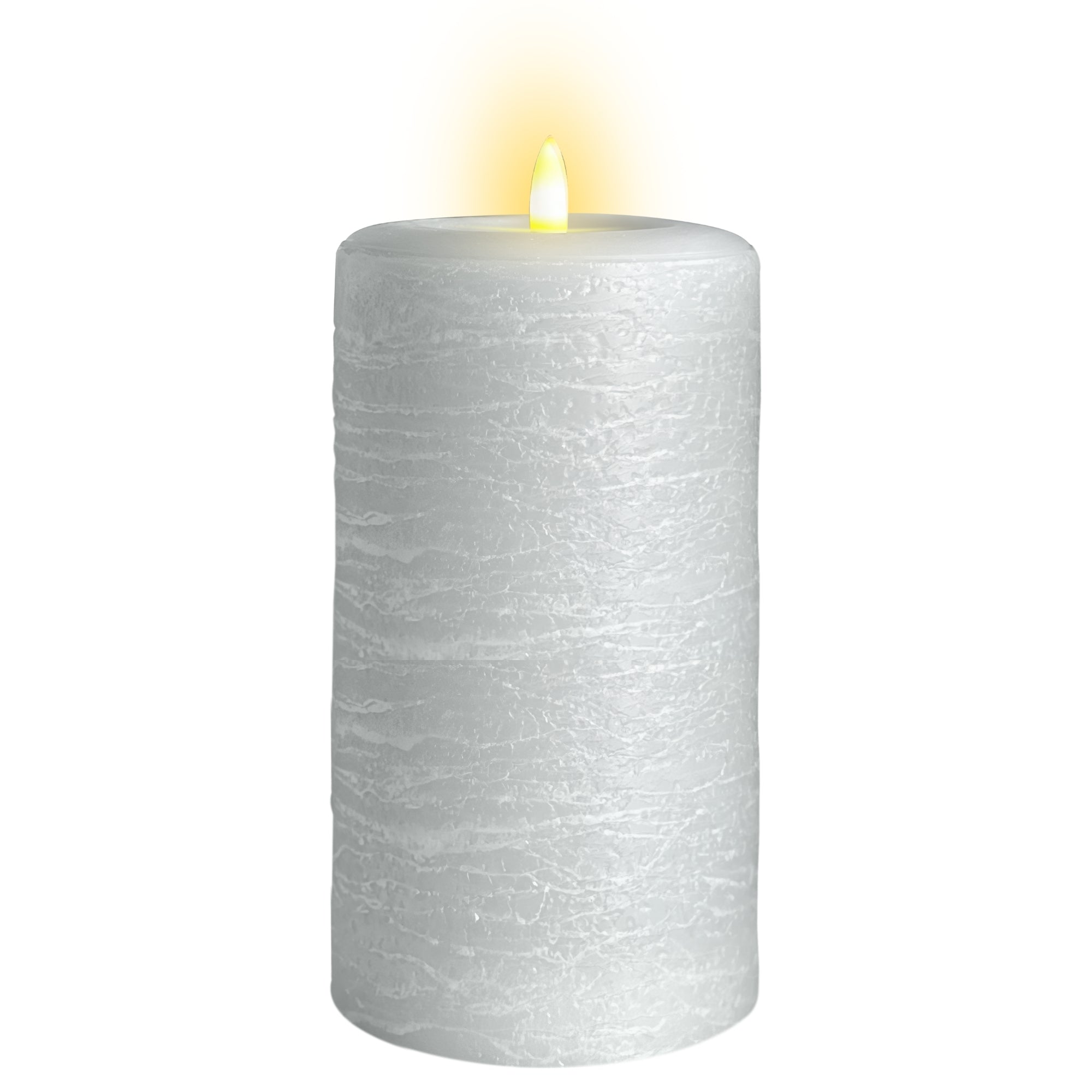 Signature Gray Fog Flameless Pillar Candles
