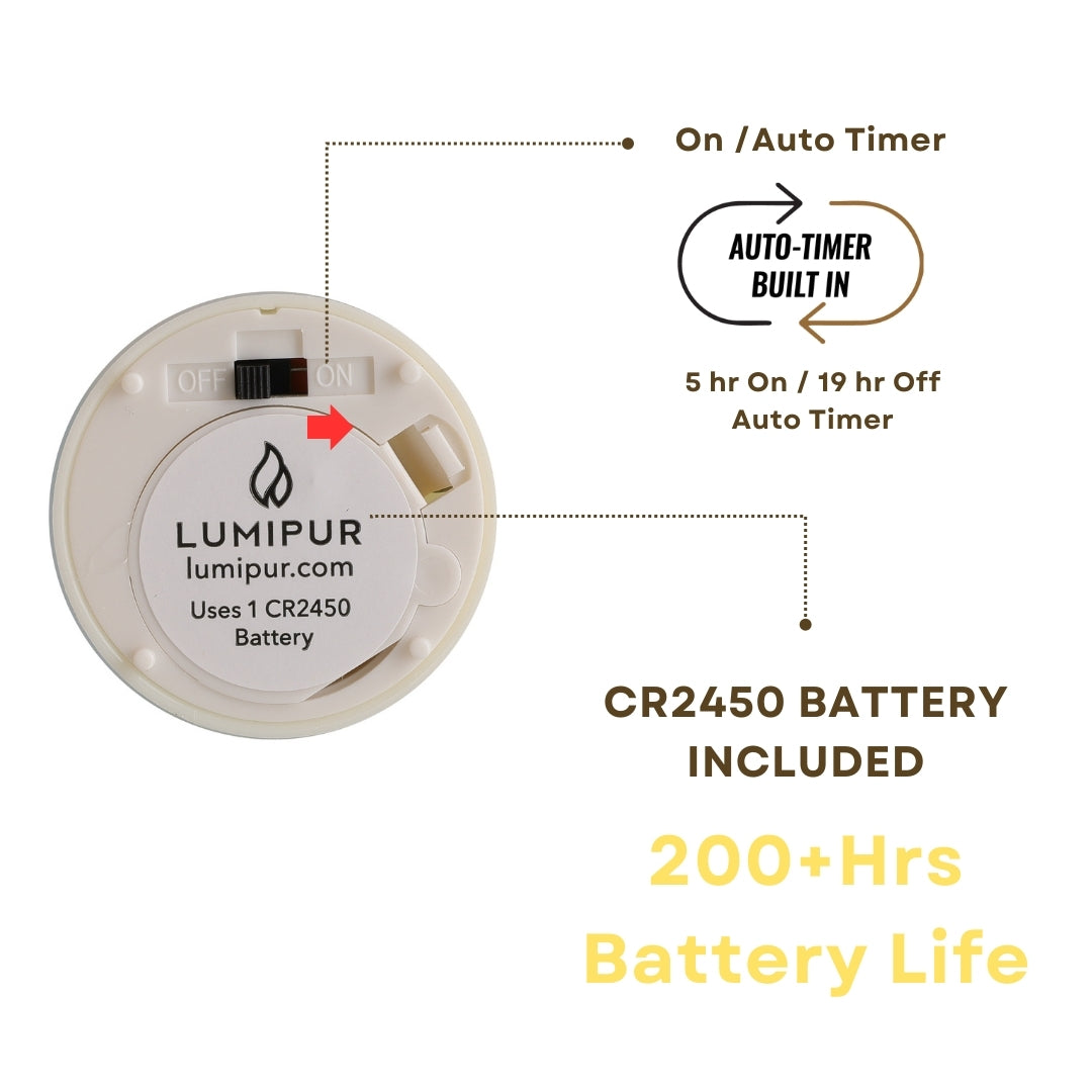 Signature Linen White Flameless Tea Light Candles